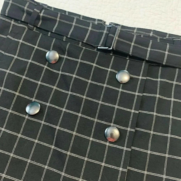 Banana Republic Factory Belted Windowpane Skirt - Picture 2 of 4